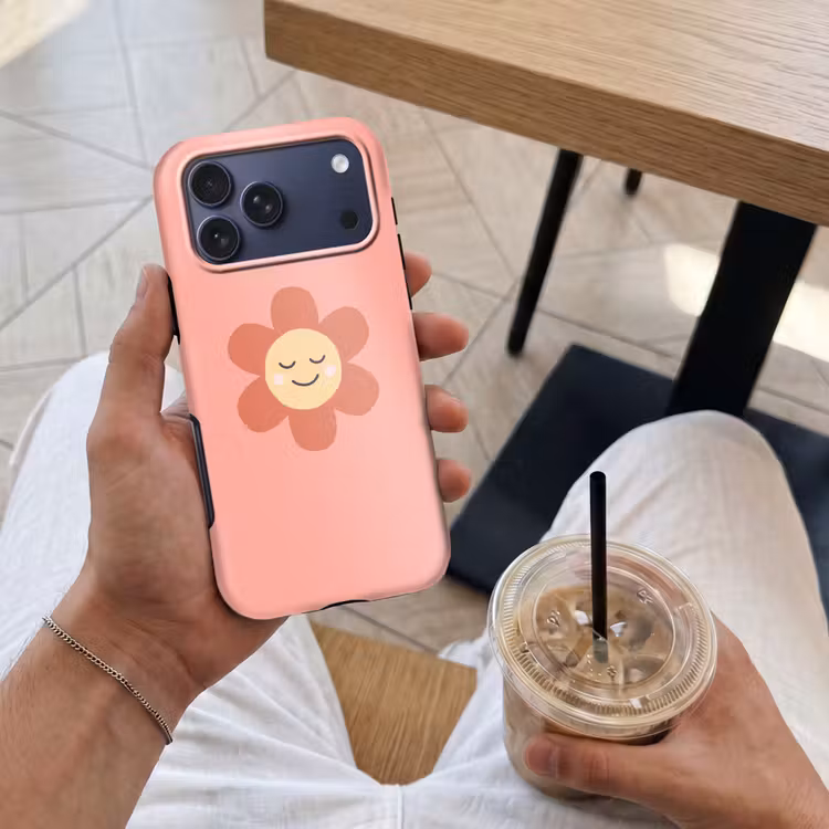Telefoonhoesje Toughcase - Bloemen - Tekenfilm - Kind - Roze — 4