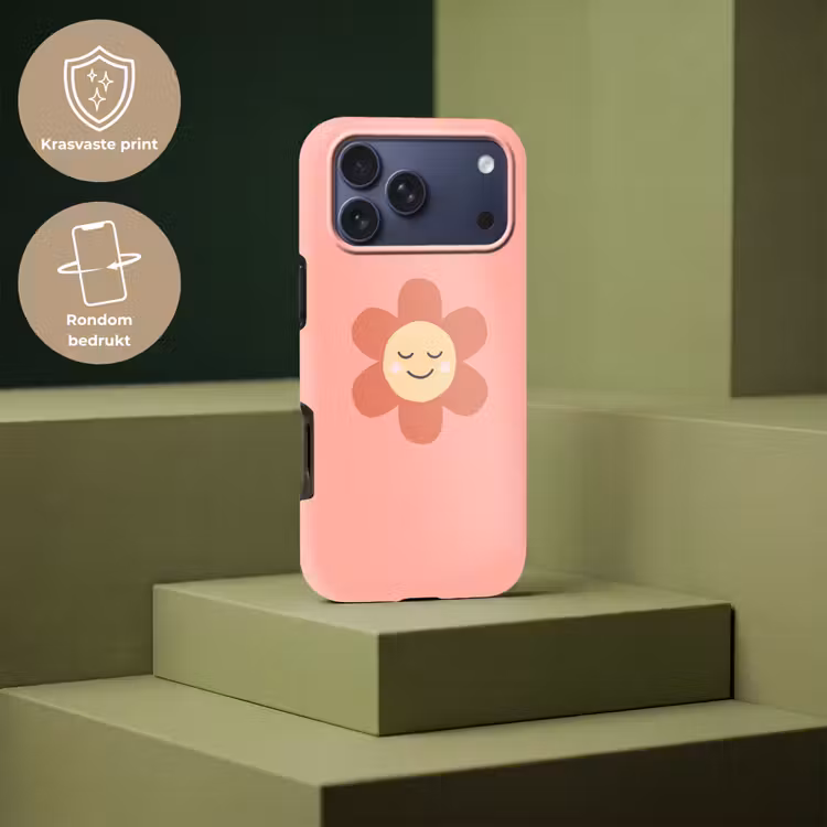 Telefoonhoesje Toughcase - Bloemen - Tekenfilm - Kind - Roze — 7