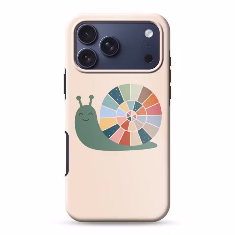 Telefoonhoesje Toughcase - Dieren - Slak - Kleurrijk - Illustratie — 1