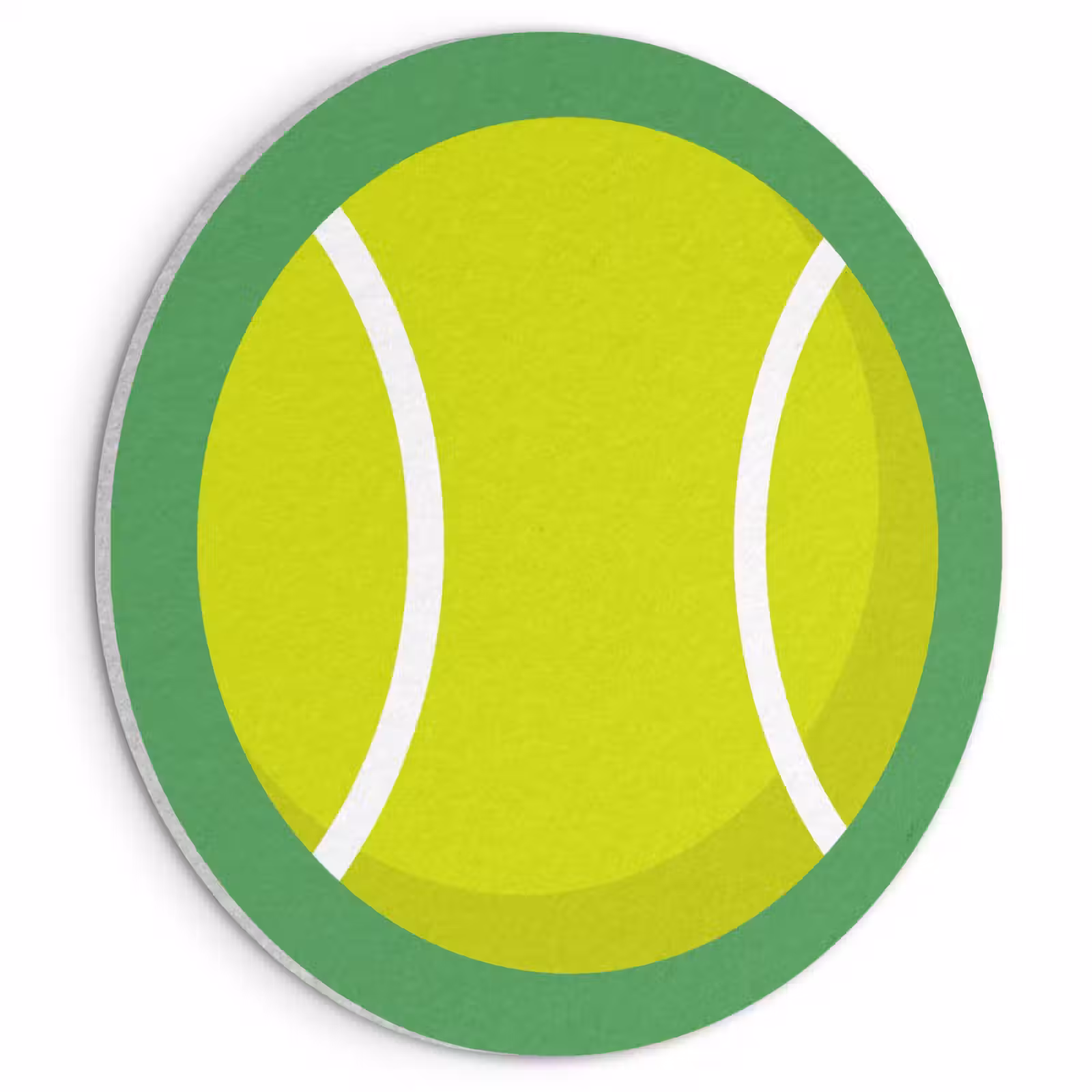 Akoestisch schilderij rond - Bal - Geel - Sport - Groen - Illustratie — 1