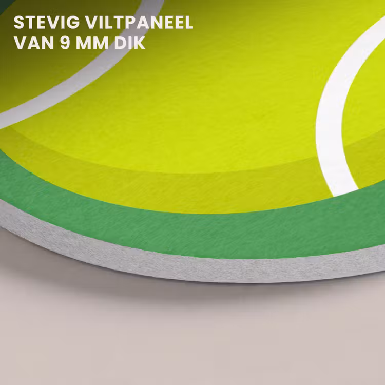 Akoestisch schilderij rond - Bal - Geel - Sport - Groen - Illustratie — 5