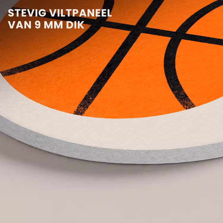 Akoestisch schilderij rond - Basketbal - Bal - Sport - Illustratie - Oranje — 5
