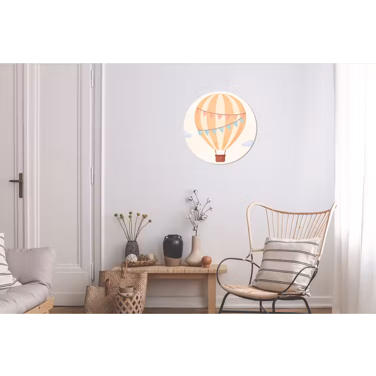 Luchtballon - Wolken - Illustratie - Zacht - Kinderkamer — 2