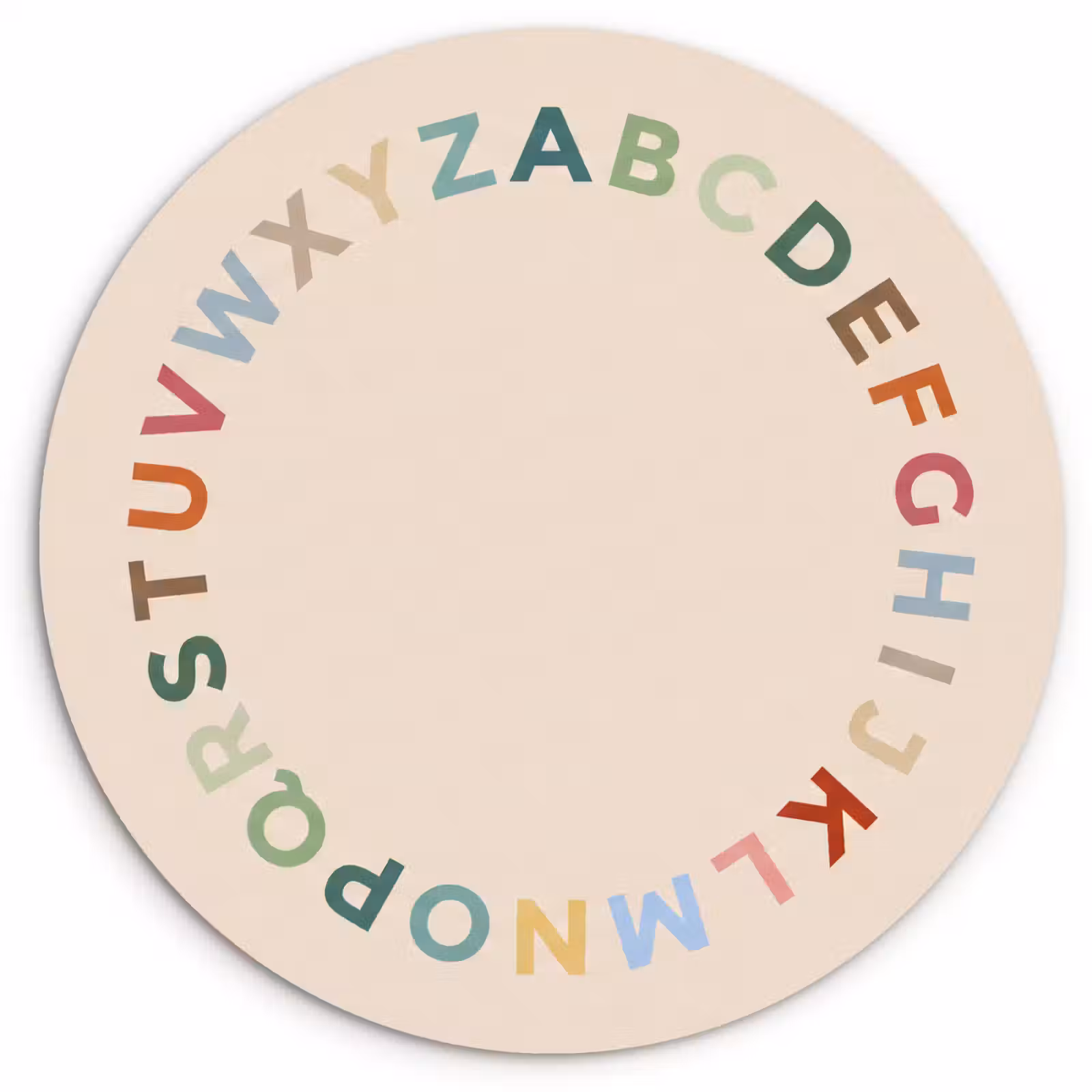 Wandcirkel - Glas - Alfabet - Cirkel - Educatie - Speels - Kleurrijk — 1