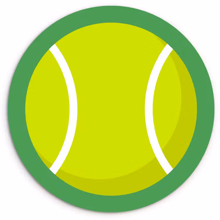 Wandcirkel - Glas - Bal - Geel - Sport - Groen - Illustratie — 1