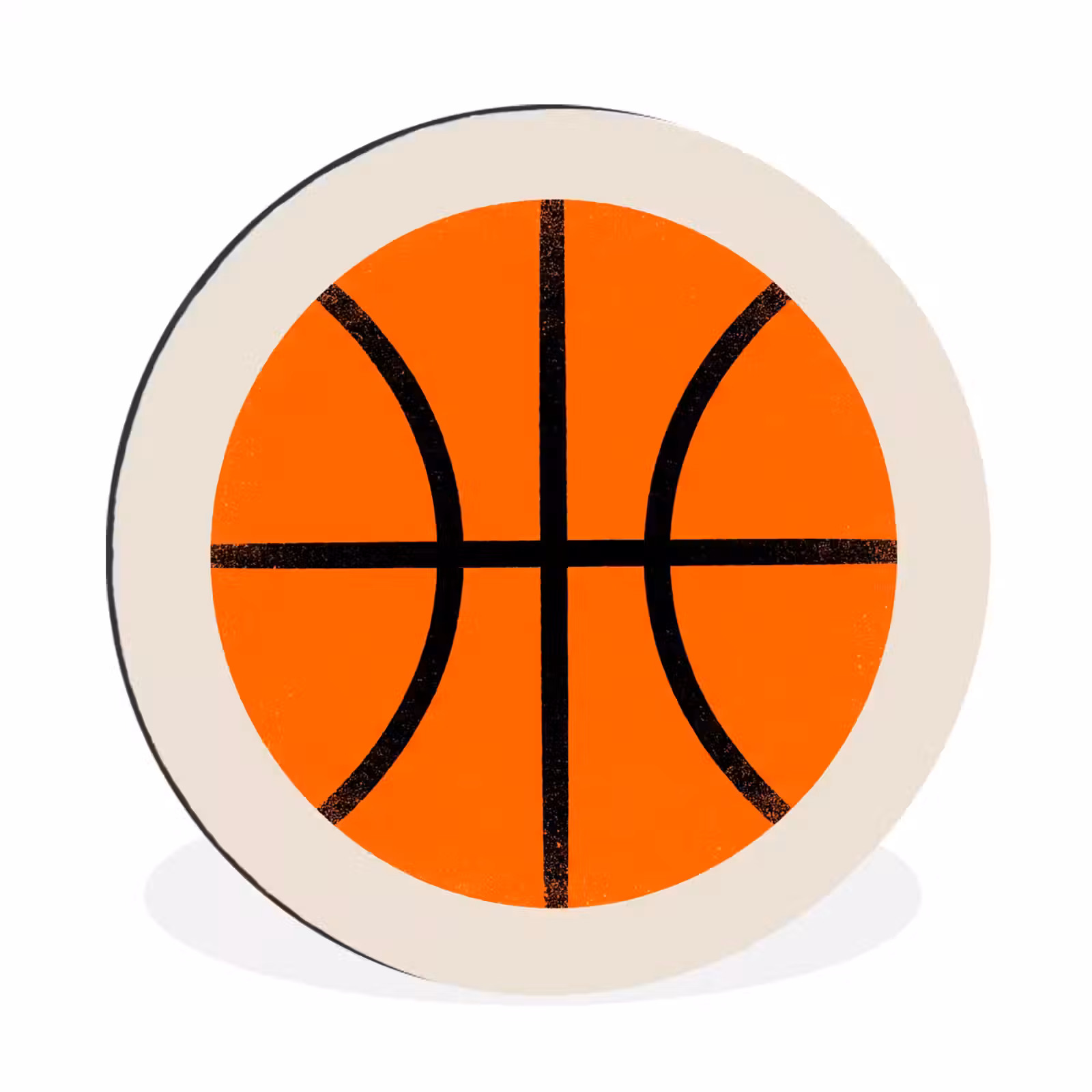 Basketbal - Bal - Sport - Illustratie - Oranje — 1