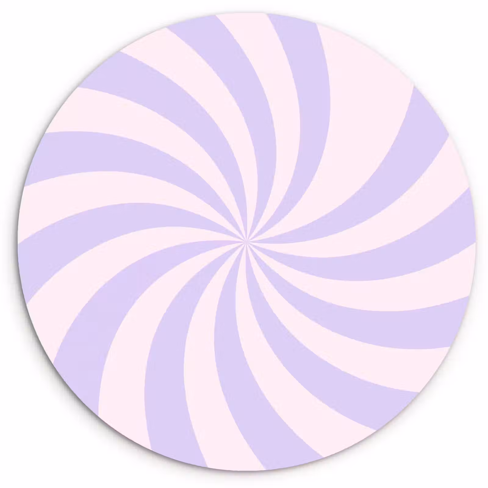 Wandcirkel - Glas - Patroon - Spiraal - Abstract - Modern - Paars-Roze — 1