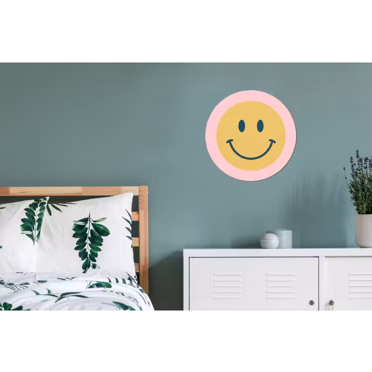 Smiley - Geel - Roze - Symbool - Minimalistisch — 4