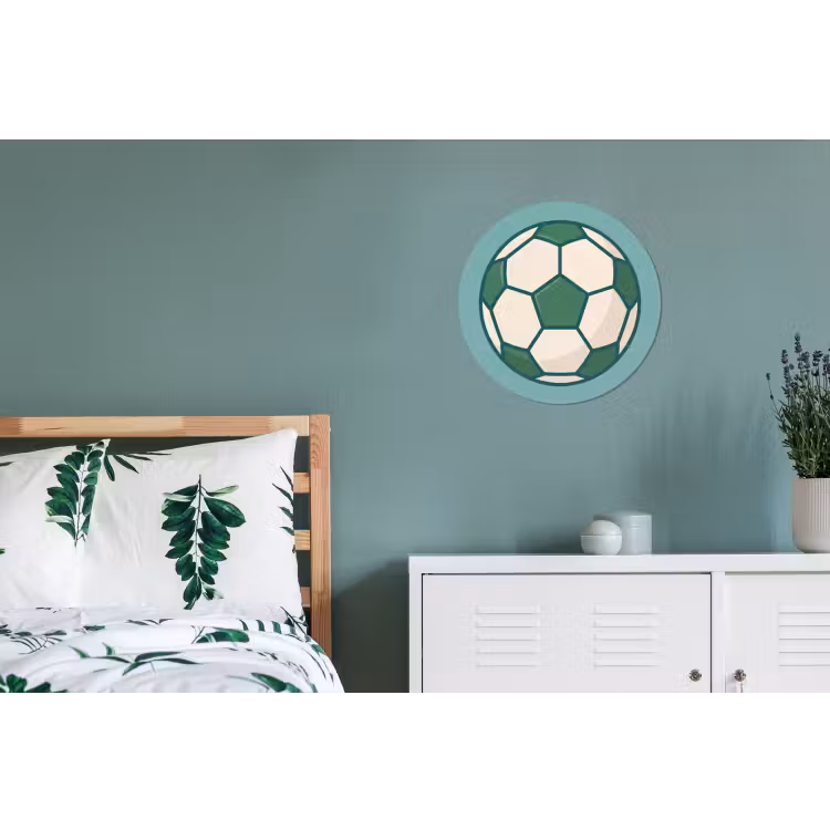 Voetbal - Geometrisch - Sport - Illustratie - Blauwgroen — 4
