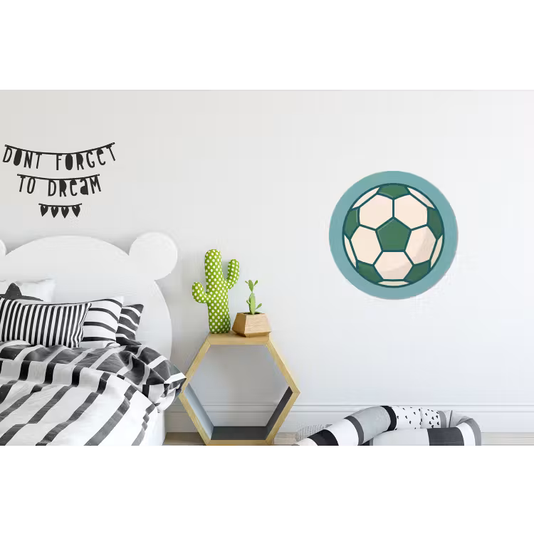 Voetbal - Geometrisch - Sport - Illustratie - Blauwgroen — 5