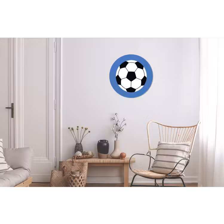 Voetbal - Zwart-wit - Sport - Illustratie - Blauw — 2