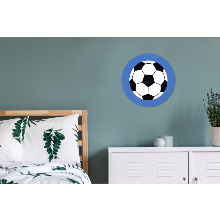 Voetbal - Zwart-wit - Sport - Illustratie - Blauw — 4