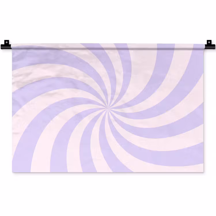 Wandkleed - Patroon - Spiraal - Abstract - Modern - Paars-Roze — 1