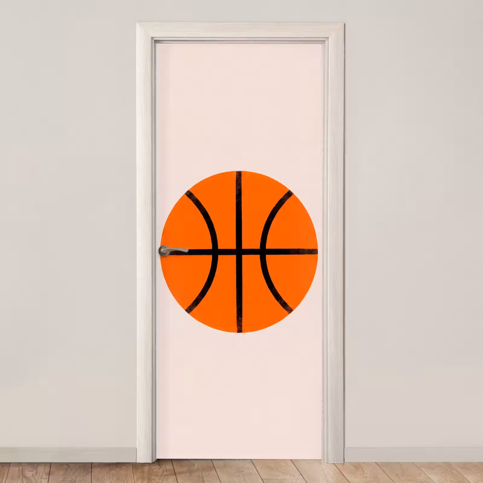 Deursticker - Basketbal - Bal - Sport - Illustratie - Oranje — 1