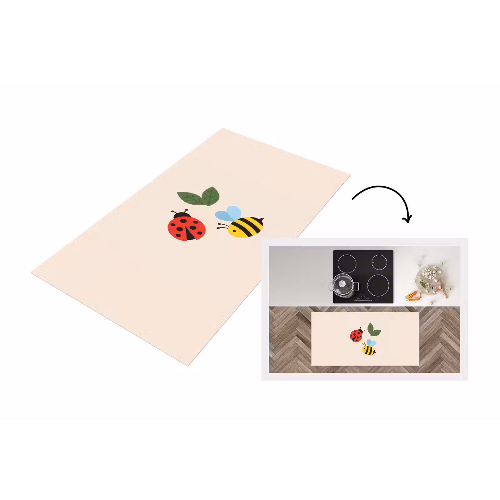 Keukenloper - Insect - Blad - Natuur - Speels - Illustratie — 1