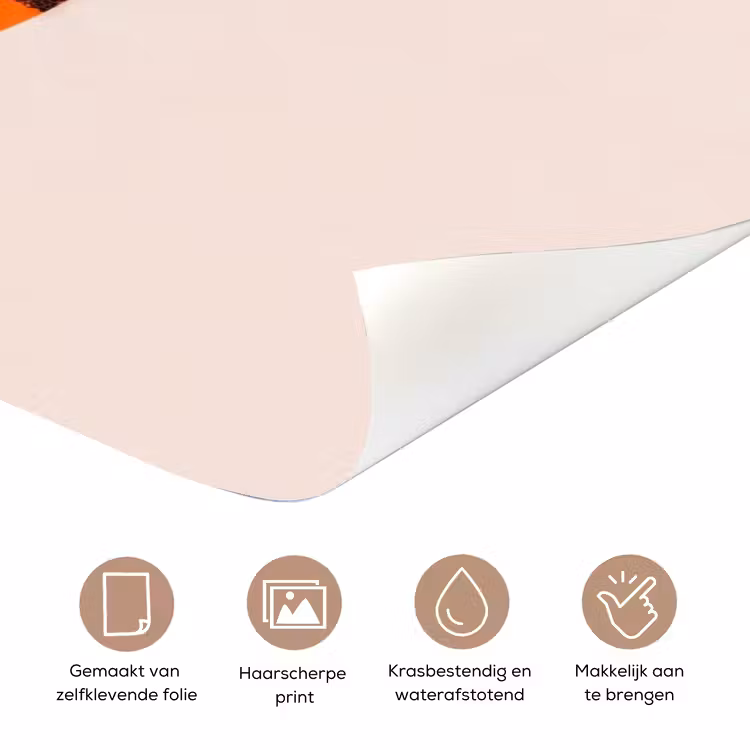 Deursticker - Basketbal - Bal - Sport - Illustratie - Oranje — 3