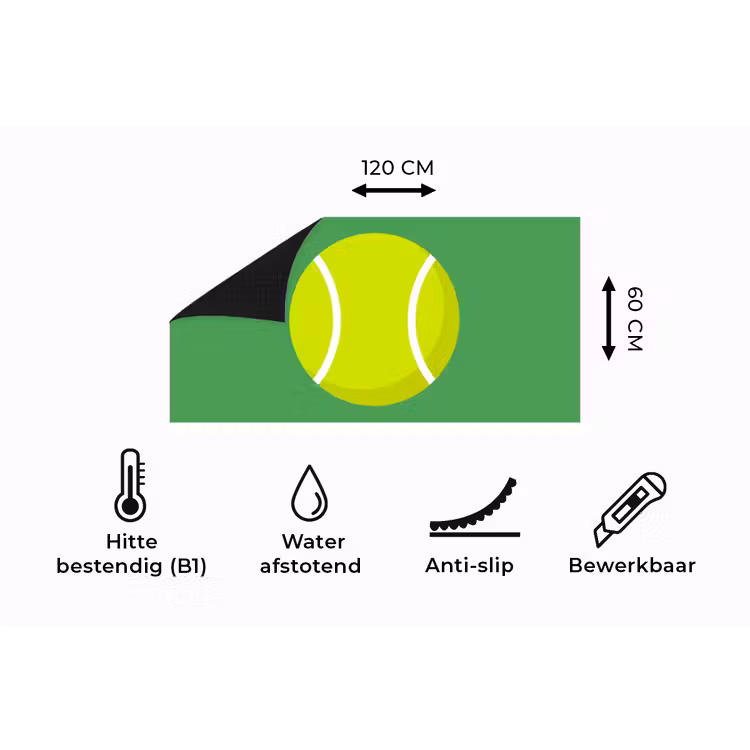 Keukenloper - Bal - Geel - Sport - Groen - Illustratie — 5