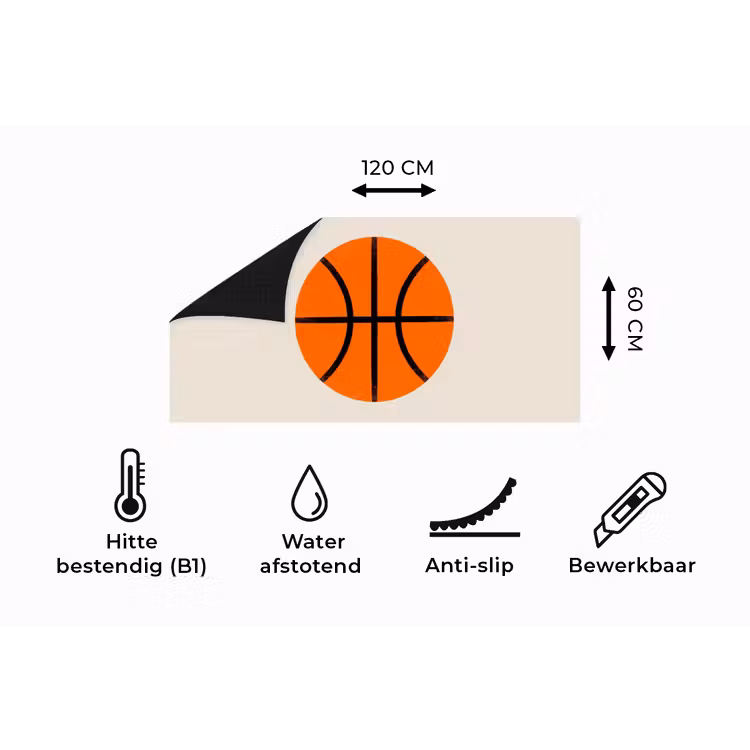 Keukenloper - Basketbal - Bal - Sport - Illustratie - Oranje — 5