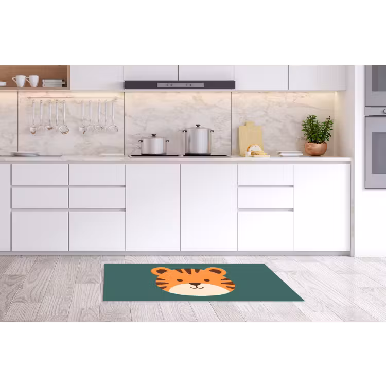 Keukenloper - Dieren - Kop - Oranje - Illustratie - Modern — 3