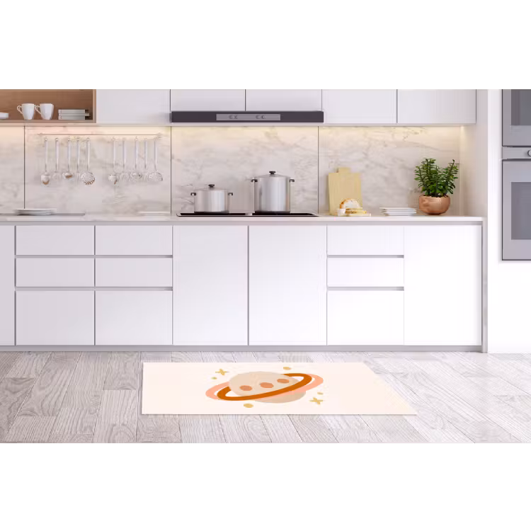 Keukenloper - Planeet - Ringen - Ruimte - Illustratie - Beige — 3