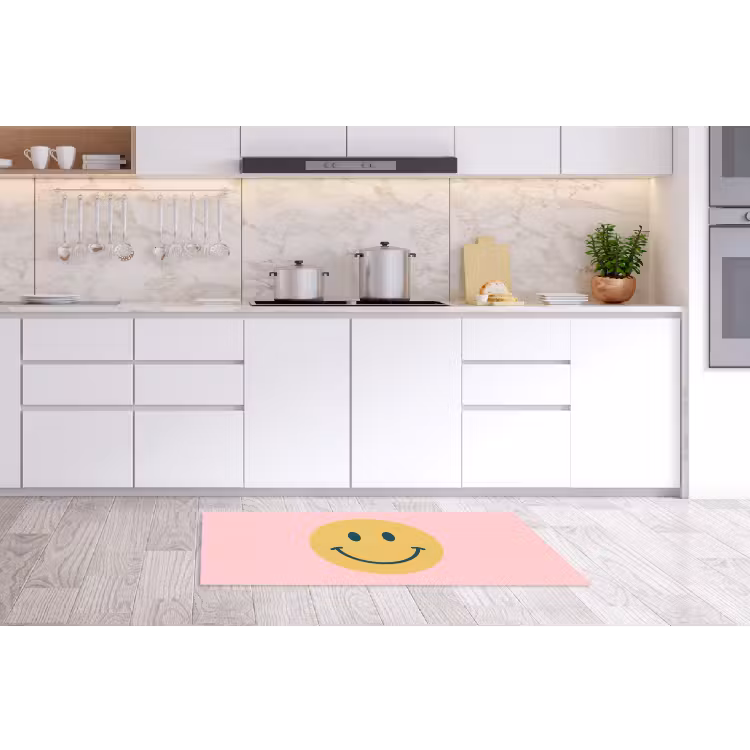 Keukenloper - Smiley - Geel - Roze - Symbool - Minimalistisch — 3