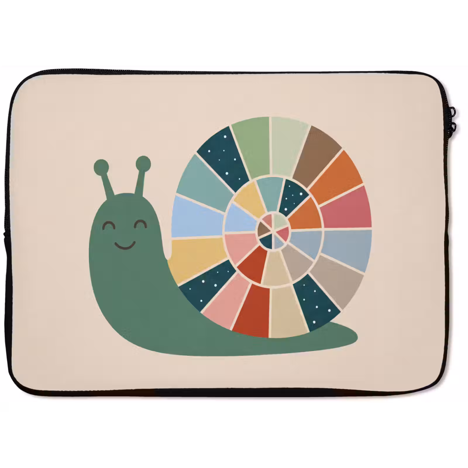 Laptophoes - Dieren - Slak - Kleurrijk - Illustratie — 1