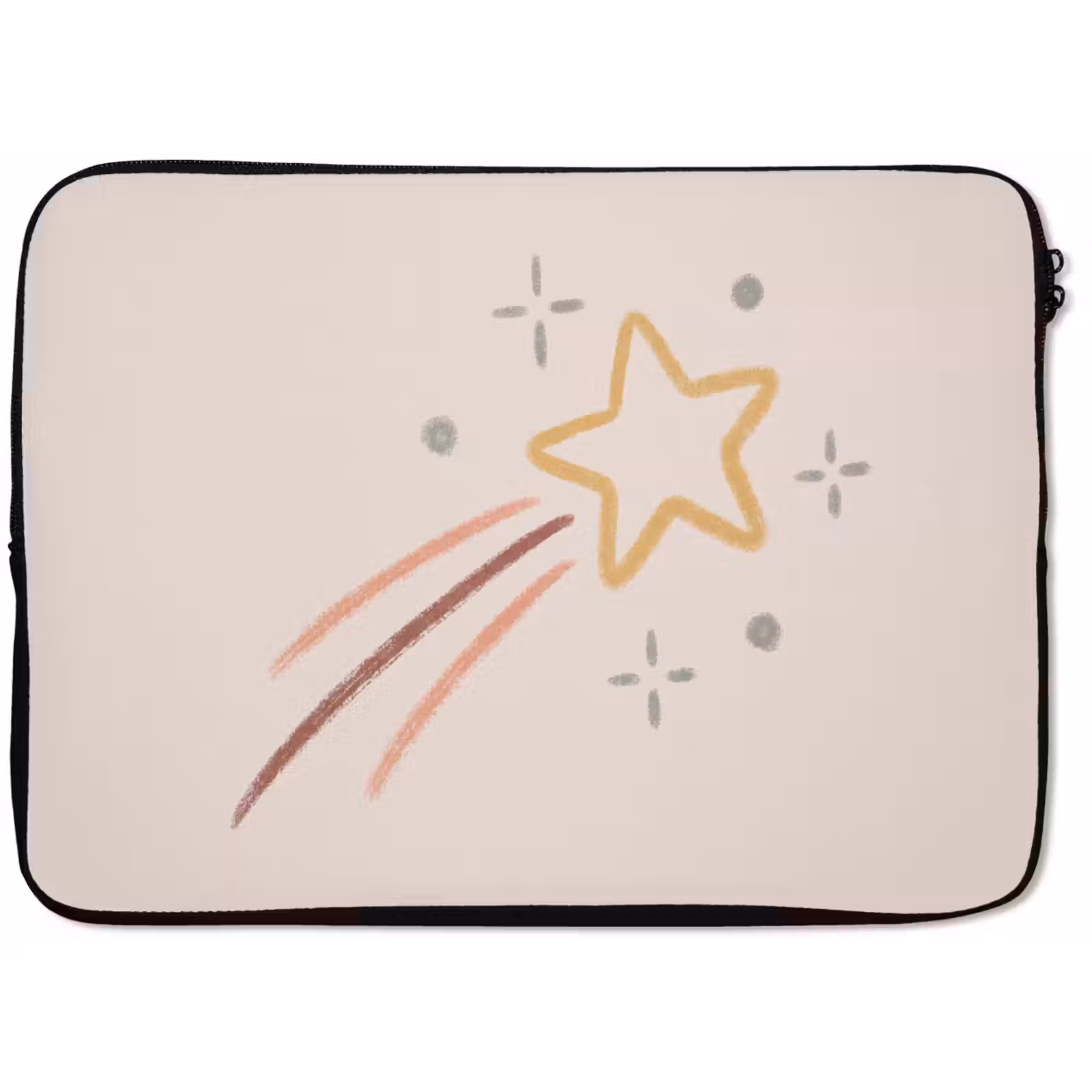 Laptophoes - Ster - Vallend - Illustratie - Pastel — 1