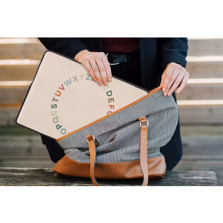 Laptophoes - Alfabet - Cirkel - Educatie - Speels - Kleurrijk — 4