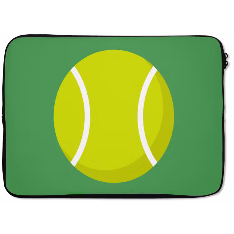 Laptophoes - Bal - Geel - Sport - Groen - Illustratie — 1