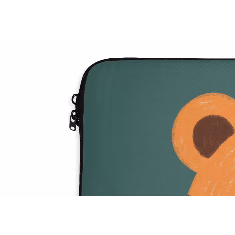 Laptophoes - Dieren - Kop - Oranje - Illustratie - Modern — 5