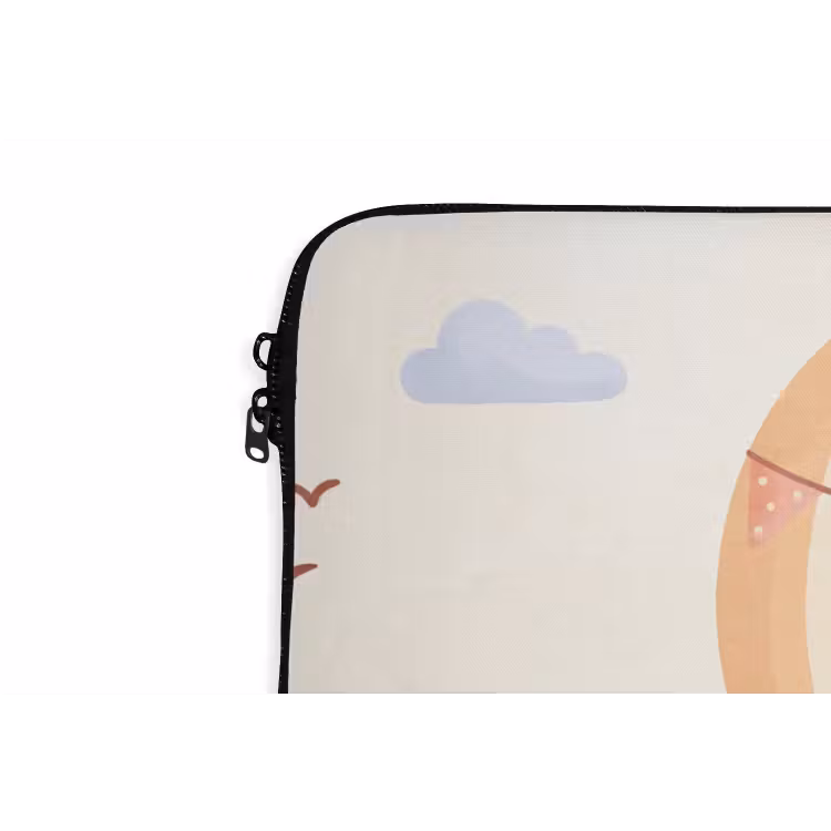 Laptophoes - Luchtballon - Wolken - Illustratie - Zacht - Kinderkamer — 5