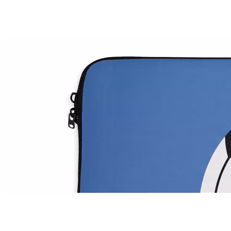 Laptophoes - Voetbal - Zwart-wit - Sport - Illustratie - Blauw — 5