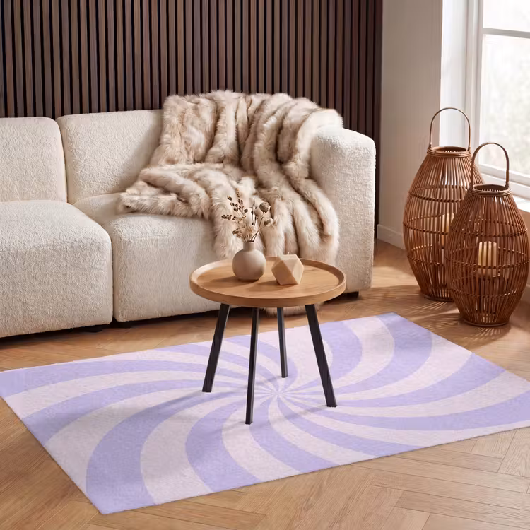 Vloerkleed - Patroon - Spiraal - Abstract - Modern - Paars-Roze — 3