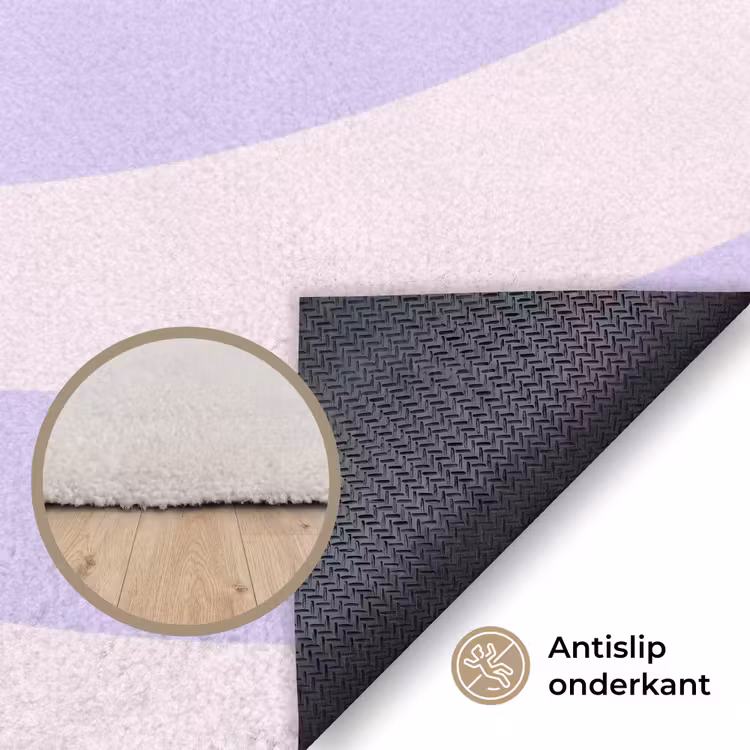 Vloerkleed - Patroon - Spiraal - Abstract - Modern - Paars-Roze — 4