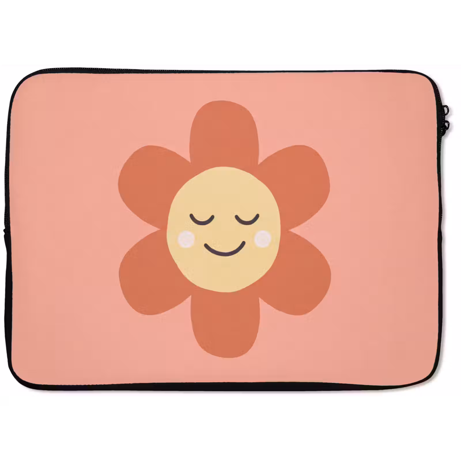 Laptophoes - Bloemen - Tekenfilm - Kind - Roze — 1