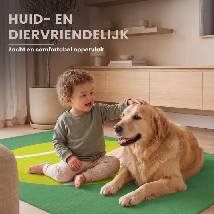 Vloerkleed - Bal - Geel - Sport - Groen - Illustratie — 6