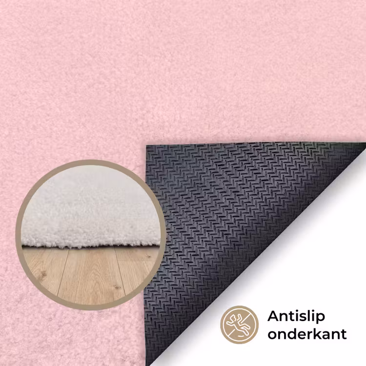 Vloerkleed - Smiley - Geel - Roze - Symbool - Minimalistisch — 4