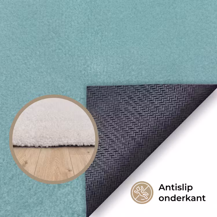 Vloerkleed - Voetbal - Geometrisch - Sport - Illustratie - Blauwgroen — 4