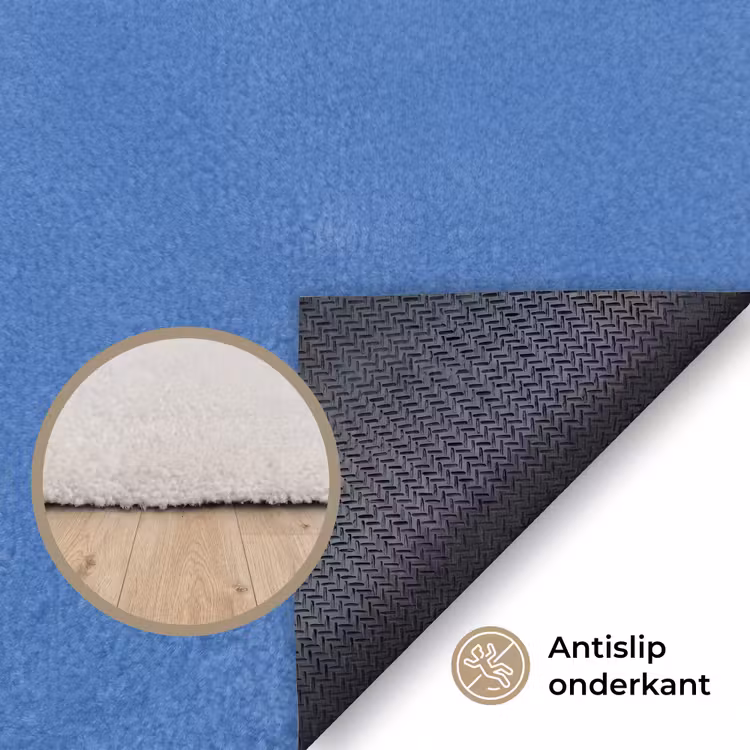 Vloerkleed - Voetbal - Zwart-wit - Sport - Illustratie - Blauw — 4