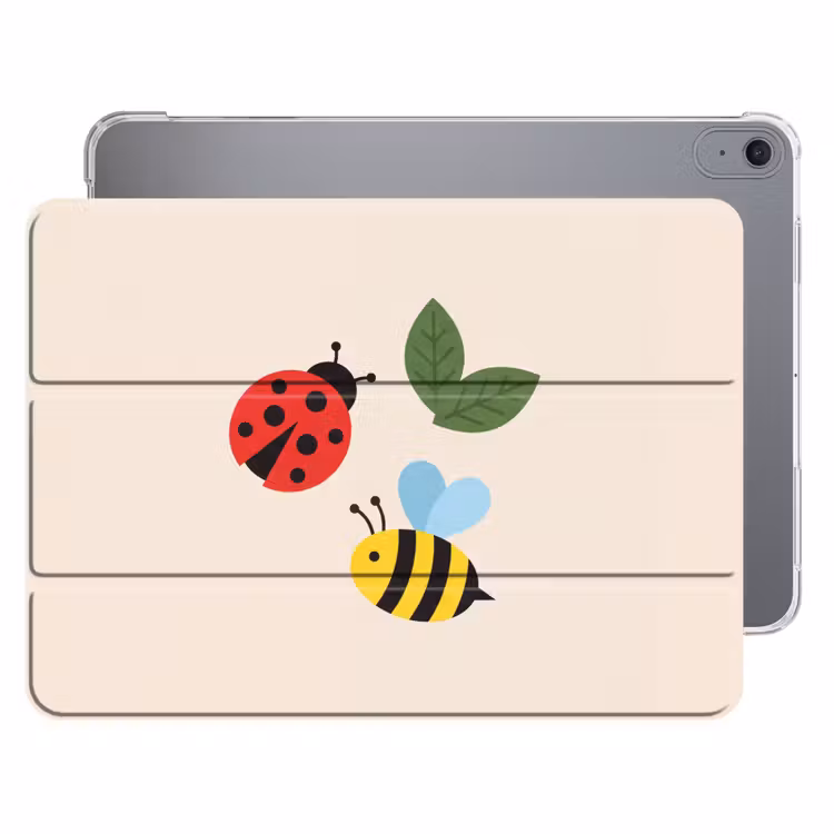 iPad hoes - Insect - Blad - Natuur - Speels - Illustratie — 1