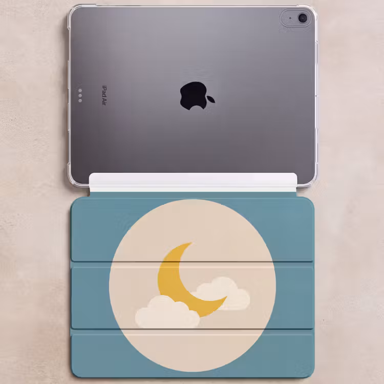 iPad hoes - Maan - Wolken - Natuur - Abstract - Geel — 6