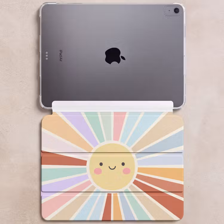 iPad hoes - Zon - Stralen - Vrolijk - Kleurrijk - Abstract — 6