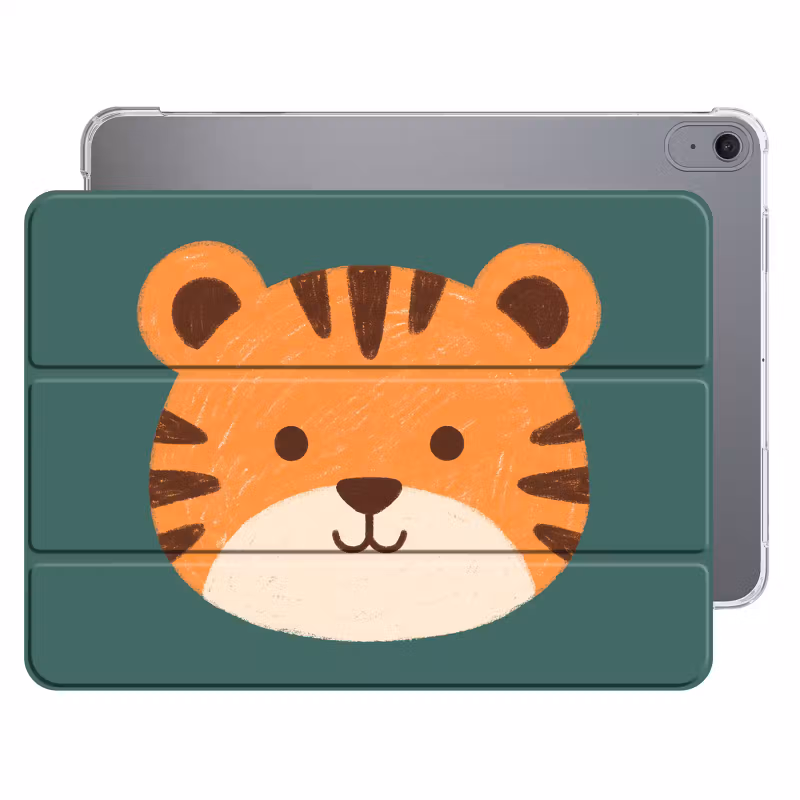 iPad hoes - Dieren - Kop - Oranje - Illustratie - Modern — 1
