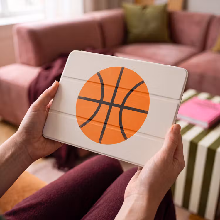iPad hoes - Basketbal - Bal - Sport - Illustratie - Oranje — 4