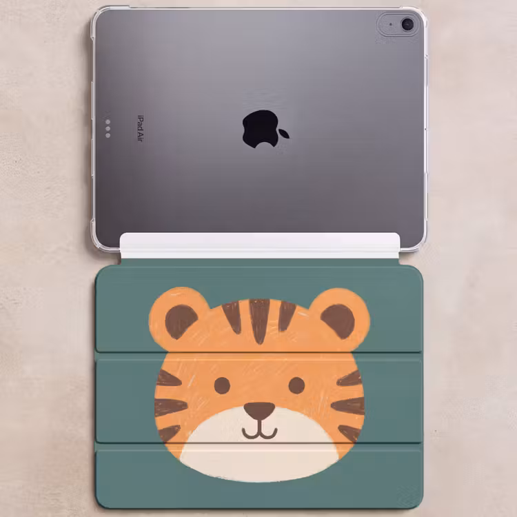 iPad hoes - Dieren - Kop - Oranje - Illustratie - Modern — 6