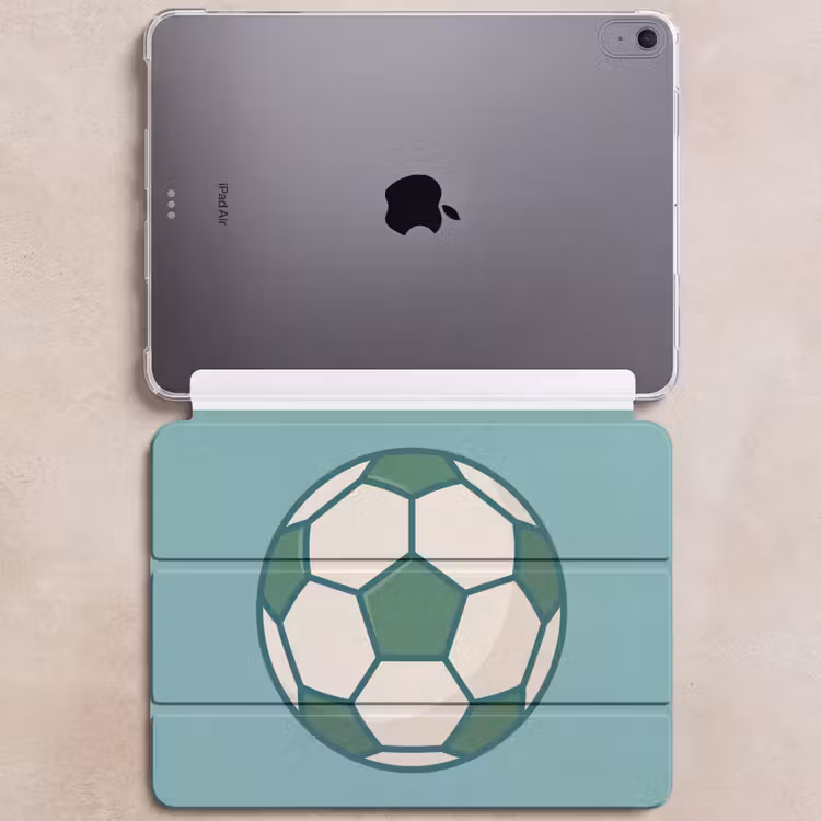 iPad hoes - Voetbal - Geometrisch - Sport - Illustratie - Blauwgroen — 6