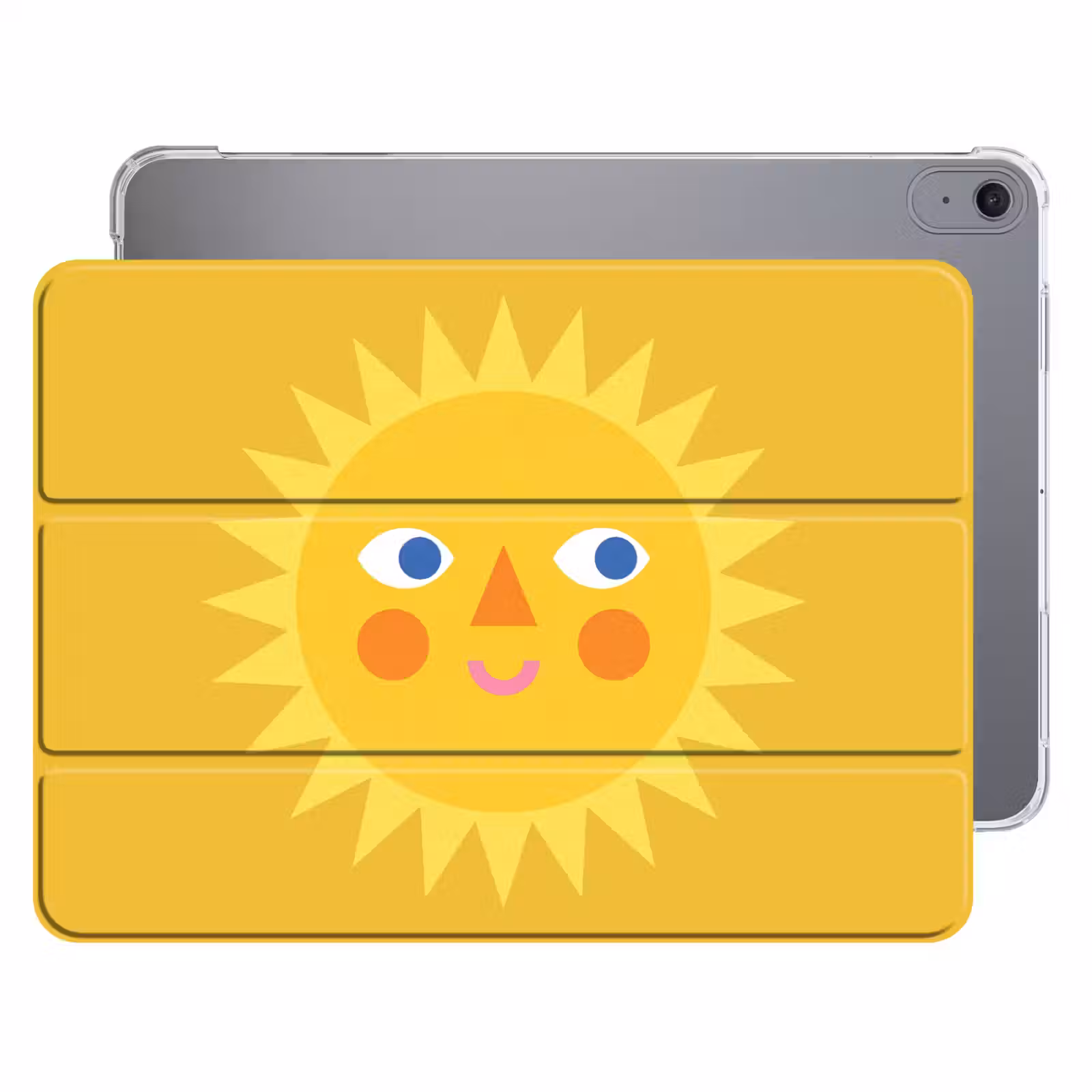 iPad hoes - Zon - Gezicht - Zomer - Illustratie - Geel — 1
