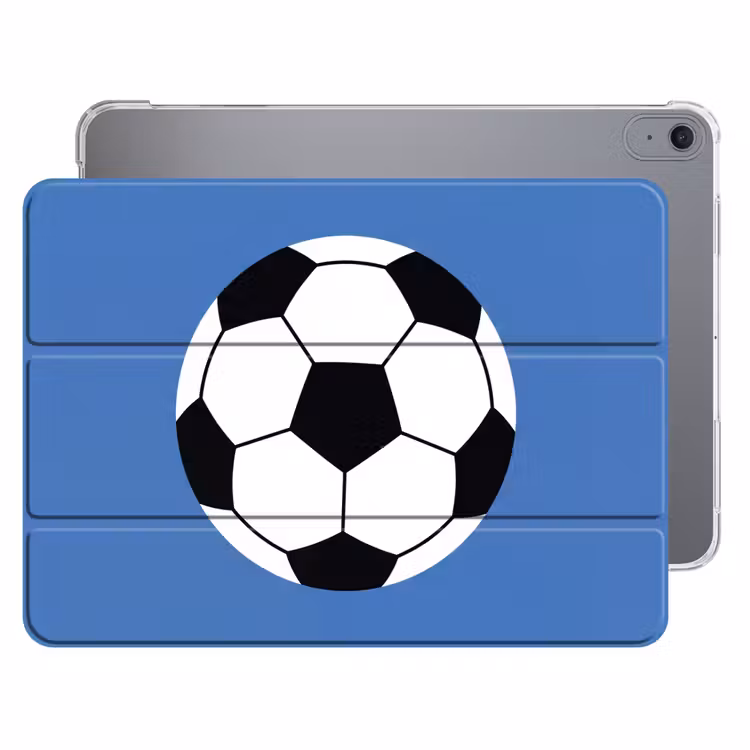 iPad hoes - Voetbal - Zwart-wit - Sport - Illustratie - Blauw — 1