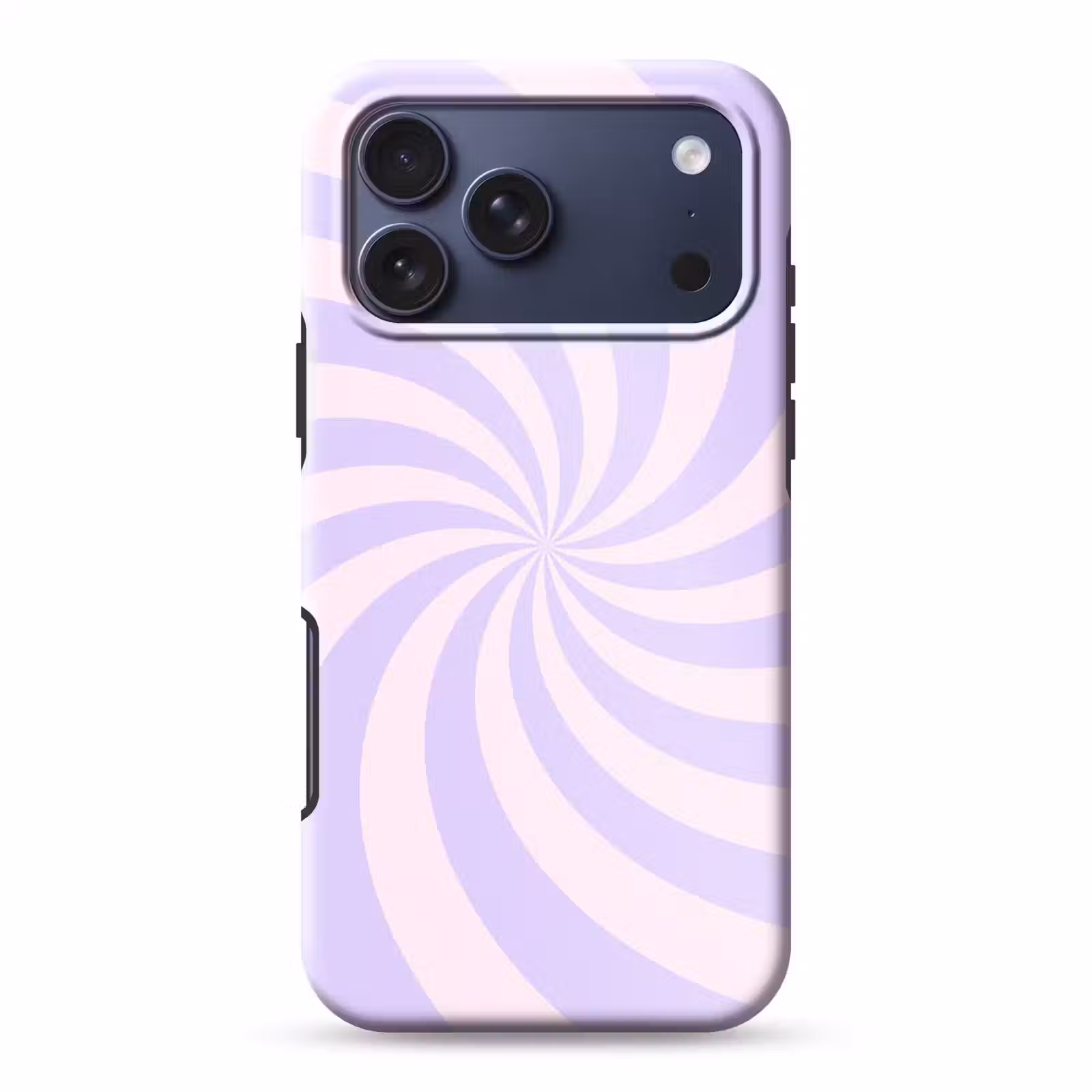 Telefoonhoesje Toughcase - Patroon - Spiraal - Abstract - Modern - Paars-Roze — 1
