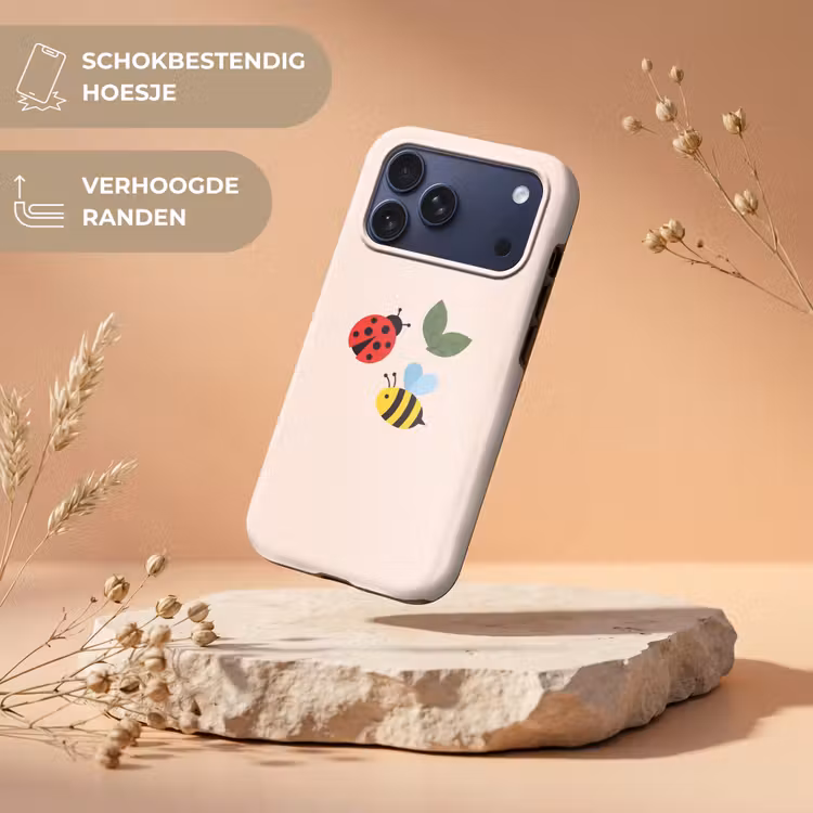 Telefoonhoesje Toughcase - Insect - Blad - Natuur - Speels - Illustratie — 5